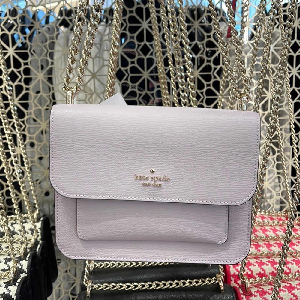 Kate Spade Remi Flap Chain Crossbody 
Lilac Moon